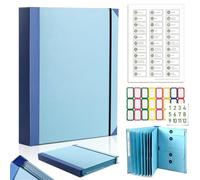 in Case I Die Binder, The Life Book Document Organizer, in Case I Go Missing Binder for Important Document Folio Multipurpose Portable File Folder for Work Office School Home (Blue,Thick Version)