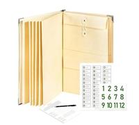 in Case I Die Document Folder | When I Die Document Organizer | Accordion Life Family Documents Folder with Pockets | Mutifunctional Emergencys File Storage Binder Pockets for Home & Office