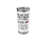 in Case I Don't Say It Enough Couples Romantic Husband Wife Stainless Steel Insulated Tumbler