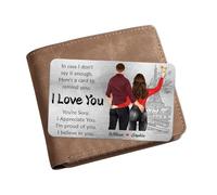 In Case I Don't Say It Enough Here's A Card To Remind You Wallet Card,Personalized Custom Couple Wallet Card with Portrait Name,Gift For Boyfriend Girlfriend Husband Wife Valentine's Day Anniversary