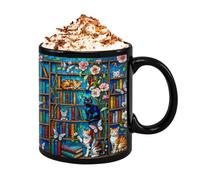In Ceramica Termoresistente - Colori Vivaci, Perfetta Per Caffè, Cioccolata Calda O Latte, Ideal Per Casa, Dormitorio, Hotel E Appassionati Di Lettura