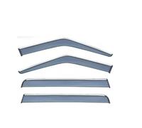 In-Channel Rain Guards For Discovery 4 L319 2010-2016 Chrome Strips Rain Guards Window Visor Wind Vent Shade