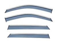 In-Channel Rain Guards For Discovery For Sport L550 2014-2023 Chrome Strips Guards Window Visor Wind Vent Shade
