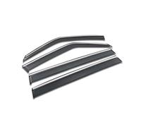 In-Channel Rain Guards For EVOQUE Discovery 3 4 L462 Chrome Strips Window Visor Wind Door Vent Shades Ventvisor(For L462 2016-2019)