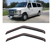in-Channel Window Visors Rain Guards Shield for 2007-2014 Ford E-150/E-250/E-350/E-450 Super Duty, Window Vent Wind Deflectors Visors Shades for 07-14 E150 E250 E350 E450