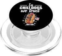 In Chili Dogs We Trust The Best Sausage USA American Flag PopSockets PopGrip for MagSafe