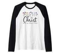 in Christ Alone My Hope is Found John 14:6 Christian Jesus Raglan Baseball Tee