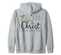 In Christ Alone My Hope is Found John 14:6 Christian Jesus Zip Hoodie