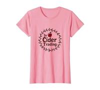 in Cider Trading - Funny Apple Cider Pun Clothing T-Shirt, Women, Pink, L