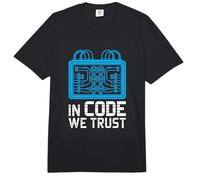in Code We Trust Programmer Coding Software G omfort Colors Adult Heavyweight T-Shirt