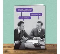 In Court For Stealing A Calendar - Got 12 Months! Greetings Card