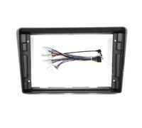 In-Dash Mounting Frames For Toyota For Avensis T25 2003-2008 9 Inch Android Car Stereo Fascia Frame Radio Dashboard Trim Panel Adapter Installation Kit(Black an cord)
