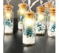 iN Decorative Fairy Lights - 10 Real Glass Fairy Lights - Christmas Light - Decorative Lights (Set of 10 Glass Lights)