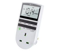 iN Digital Electric Timer Plug Socket - 12/24hr Smart Socket Timer UK Plug - Latest Anti-Theft Function - Easy Set-up - 16 Interval Settings - On-Off Programs - Energy Saving