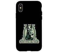 In Doberman Pinscher We Trust Funny Vintage Doberman Dog Case for iPhone X/XS