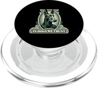 In Doberman Pinscher We Trust Funny Vintage Doberman Dog PopSockets PopGrip for MagSafe
