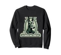 In Doberman Pinscher We Trust Funny Vintage Doberman Dog Sweatshirt