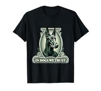 In Doberman Pinscher We Trust Funny Vintage Doberman Dog T-Shirt