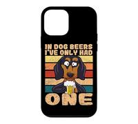 In Dog Beers I've Only Had One Beer Drinking Dachshund Case for iPhone 12 mini