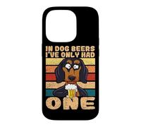 In Dog Beers I've Only Had One Beer Drinking Dachshund Case for iPhone 14 Pro