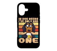 In Dog Beers I've Only Had One Beer Drinking Dachshund Case for iPhone 17
