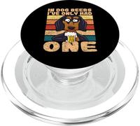 In Dog Beers I've Only Had One Beer Drinking Dachshund PopSockets PopGrip for MagSafe