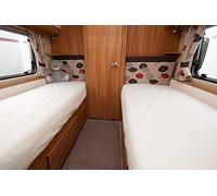 In Dreams Fitted sheet 2'3" x 6' bed for caravans motorhome boats 50/50 polycotton (WHITE)