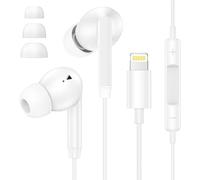 In-Ear Lightning Earphones for iPhone, iPhone Headphones Wired Earbuds with Microphone and Volume Control Wired Earphones Headsets Compatible with iPhone 14 Pro Max/14 Pro/14/13/12/11/SE/X/XS/XR/8