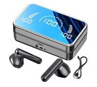 In Ear Wireless Earphones, Wireless Earphones Noise Cancelling Headphones, Display, Hi-Fi Sound Wireless 5.2 In Ear Earphones with Mirror Effect Charging Case 2