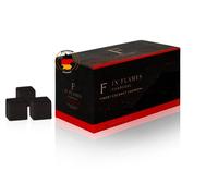 IN FLAMES 1 kg Coconut Briquettes Charcoal, Premium Quality, Long Burning Time, Flavorless, Cube