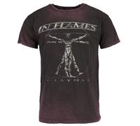 In Flames Clayman Vitruvian T-Shirt dark red L
