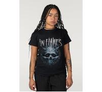 In Flames - Frozen Jester Skull - T-Shirt - black - S - 100% Cotton S