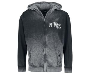 In Flames Jester Head Hoodie Jacket grey XL