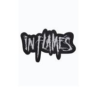 In Flames - Logo Shaped - Patch - black - Onesize - 100% Polyacrylic Onesize