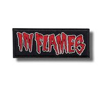 in Flames Patch Badge Embroidered Iron on Applique
