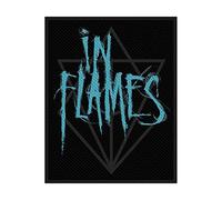 In Flames Patch Scratched Logo Unisex 100% Polyester Black/Blue One Size