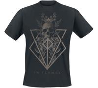 In Flames Skull - Heavyweight T-Shirt black S