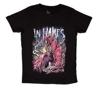 Rock Off officially licensed products in Flames Nothing But Pain Band Logo T Shirt M Black