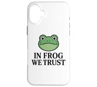 In Frog We Trust - Portland Frog Case for iPhone 16 Plus