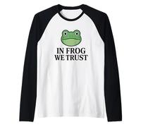 in Frog We Trust - Portland Frog Raglan Baseball Tee