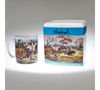 in Full Cry Pony and Horse Hunting Mug by Thelwell Robust Clay Cambridge Style Mug, Equipped with Cult Pony Cartoons by The Great Norman Thelwell Horse Gifts