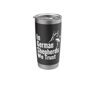 in German Shepherds We Trust, Funny German Shepherd Stainless Steel Insulated Tumbler