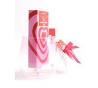 iN Glass Cup with Hot Chocolate Mix - Romantic Valentine’s Day Gift for Her & Him - Stunning 3D Heart at The Centre for a Charming Touch.