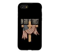 In God We Trust American Flag Cross Case for iPhone SE (2020) / 7/8