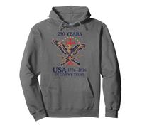 In God We Trust Eagle Cross 1776-2026 - 250 Years Pullover Hoodie