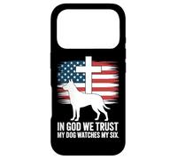 In God We Trust My Dog Watches My Six Christian Patriot Case for iPhone 17 Pro