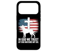In God We Trust My Dog Watches My Six Christian Patriot Case for iPhone 17 Pro Max