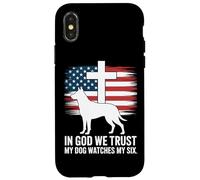 In God We Trust My Dog Watches My Six Christian Patriot Case for iPhone X/XS
