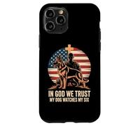 In God We Trust My Dog Watches My Six Military Case for iPhone 11 Pro