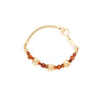 IN GOLD WE TRUST PARIS Sacred Tooth necklace - Brown M-L